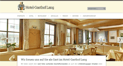 Desktop Screenshot of hotelgasthof-lang.de